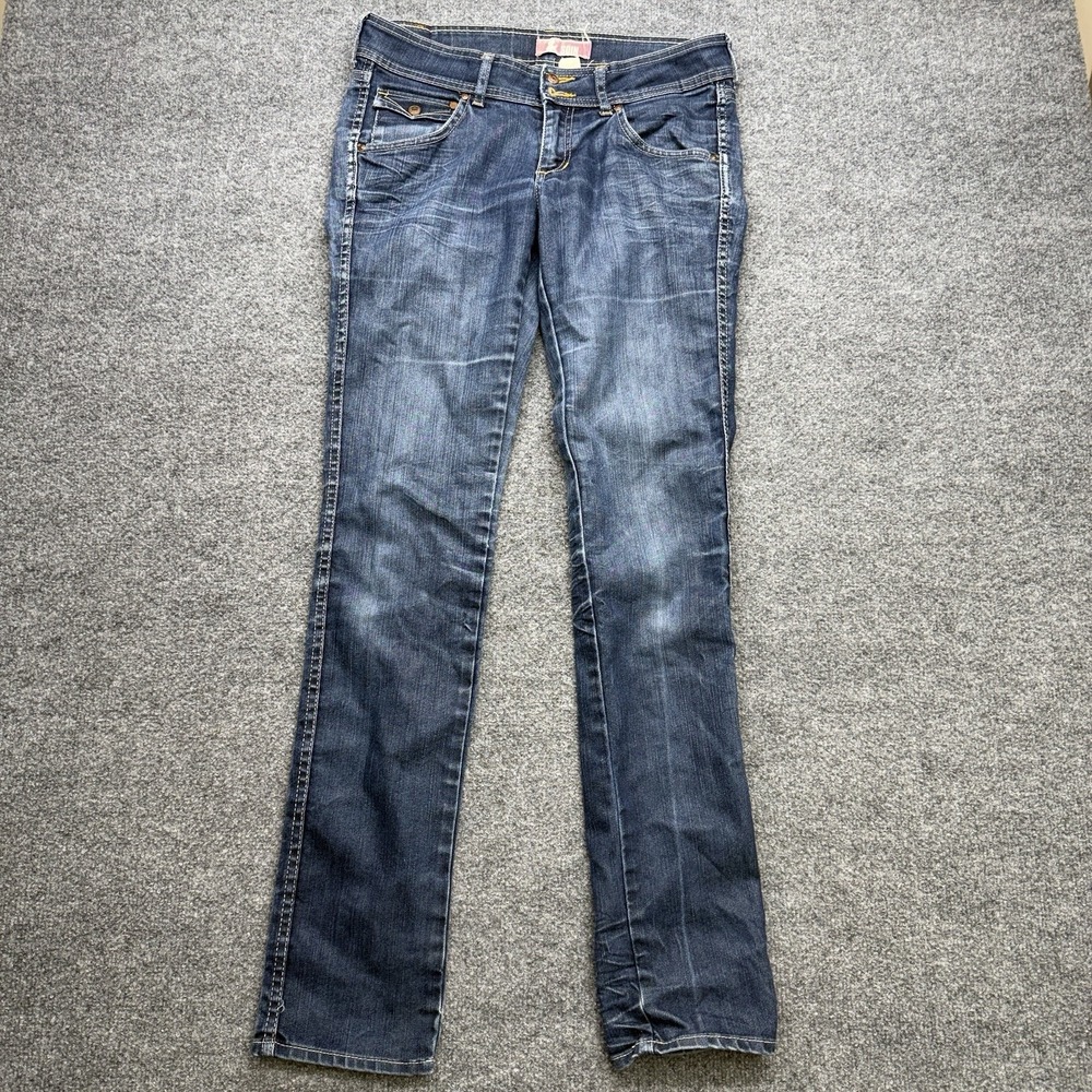 H&M‎ Sqin Women's Jeans Size 30 Y2K Skinny Embroidery